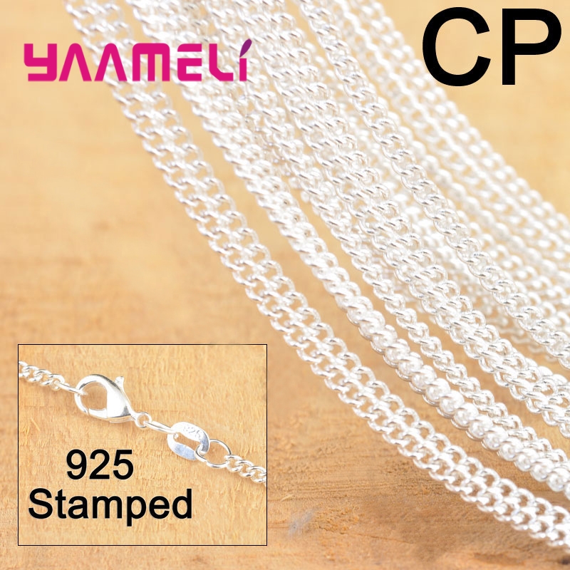 Lobster Clasp Silver - 10 SZTUK Gorąca sprzedaż 18 cali