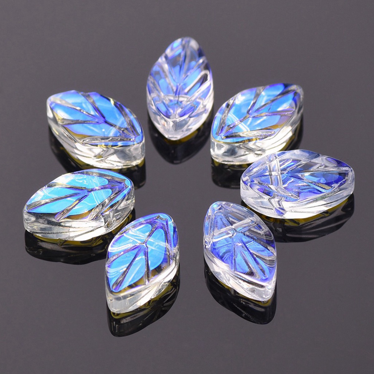Jewelry Making Drill - 20 szt. 11x7mm owalne szkło kryształowe
