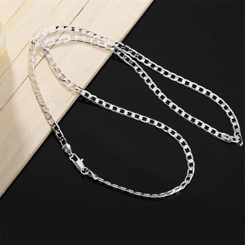 Lobster Clasp Silver - Męski naszyjnik ze srebra próby 925,