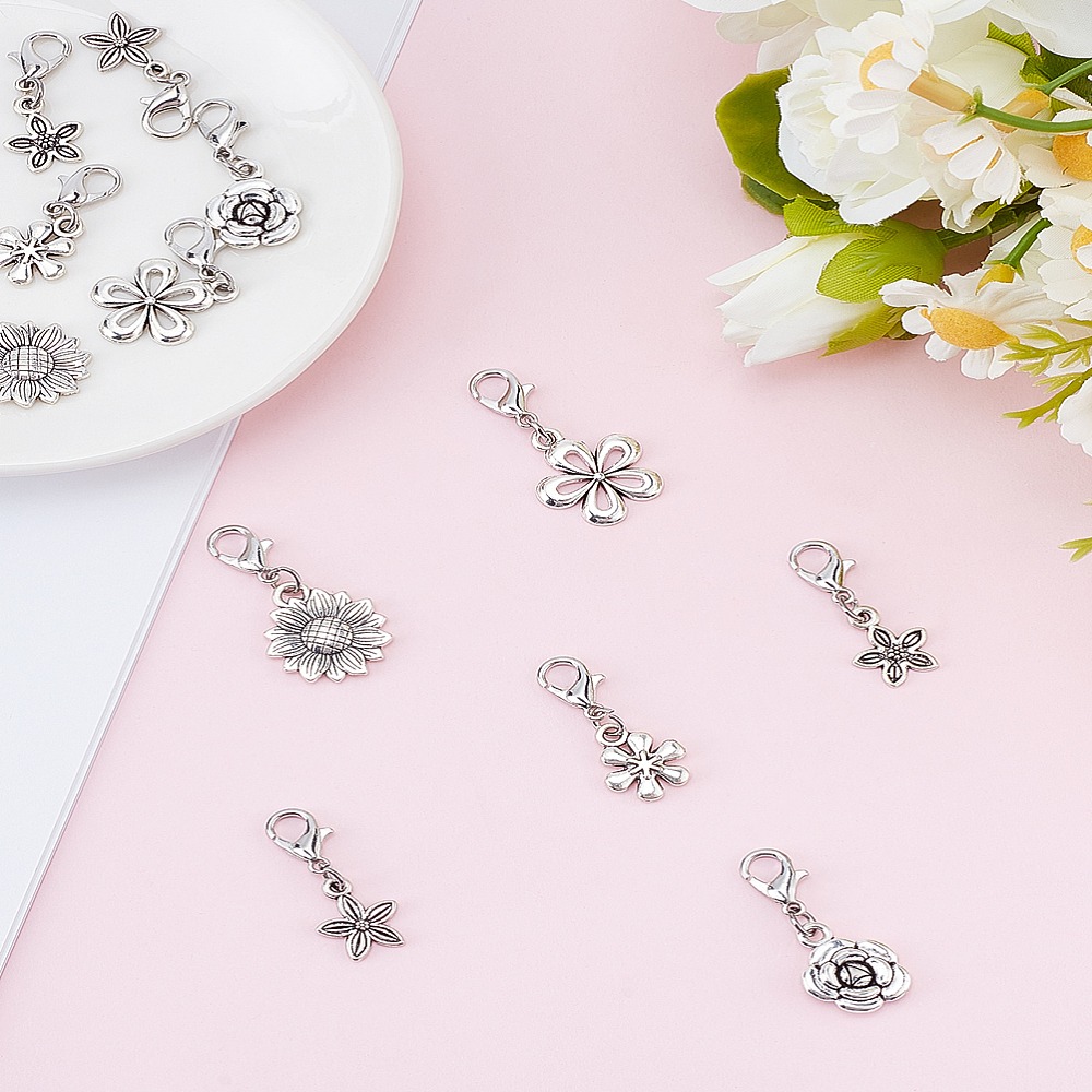 12 szt. zawieszek ze stopu w 6 – Lobster Clasp Silver recenzja i cena