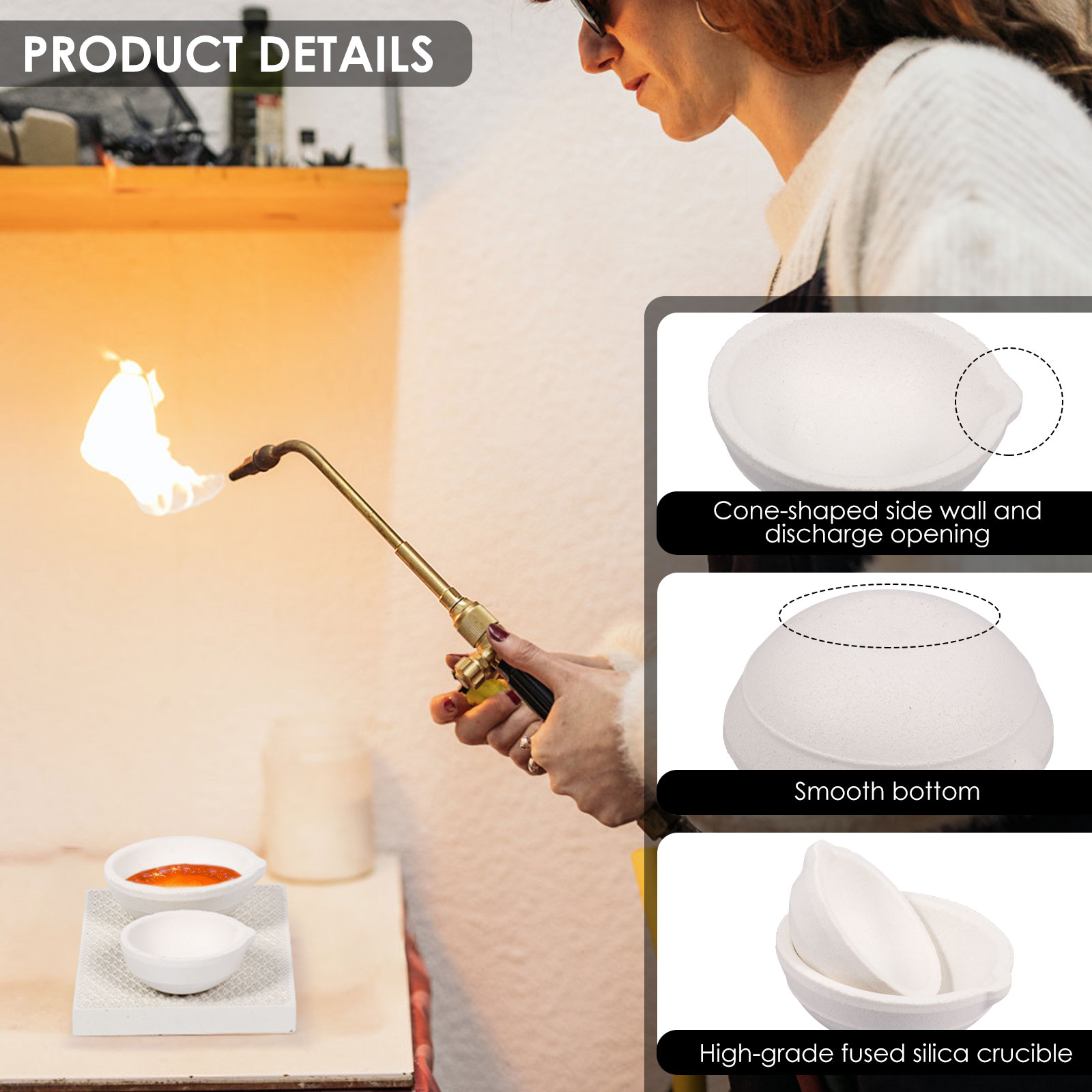 Zestaw tyglów do topienia i od – Jewelry Making Torch recenzja i cena
